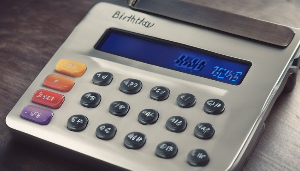 calculate birthdays and milestones