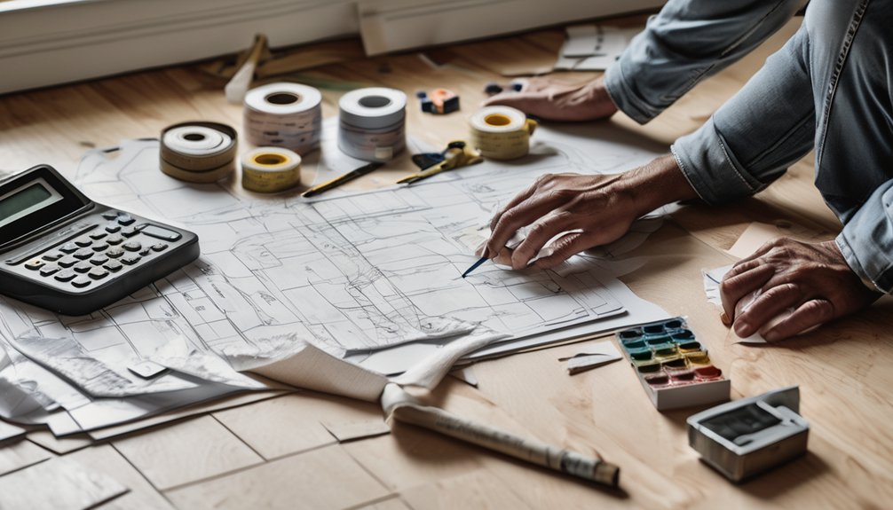 estimate flooring and paint