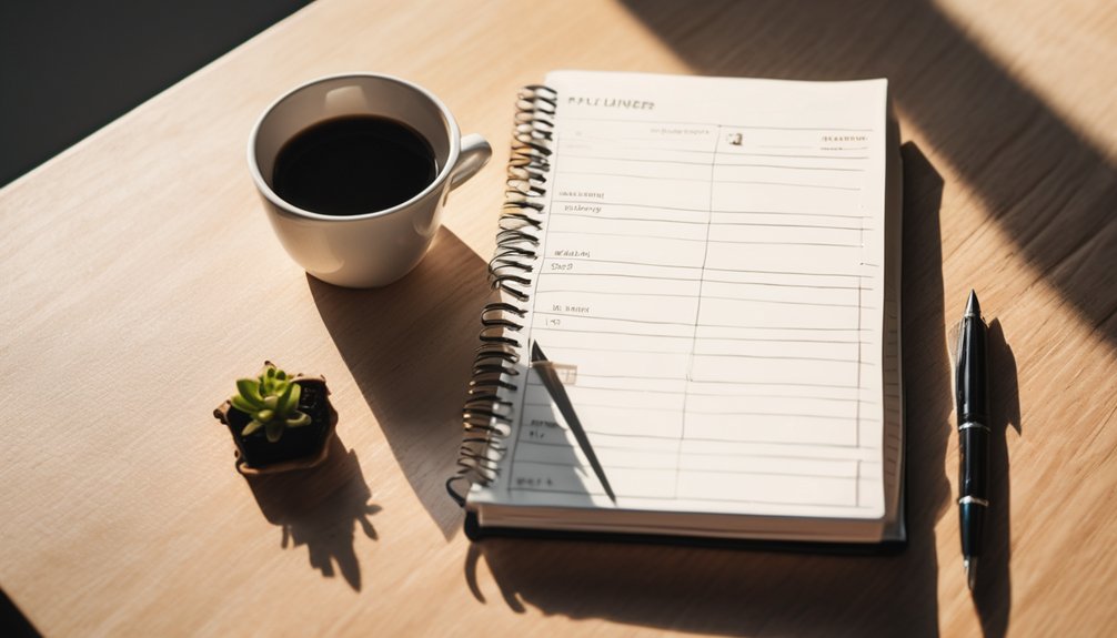 organized daily schedule plan