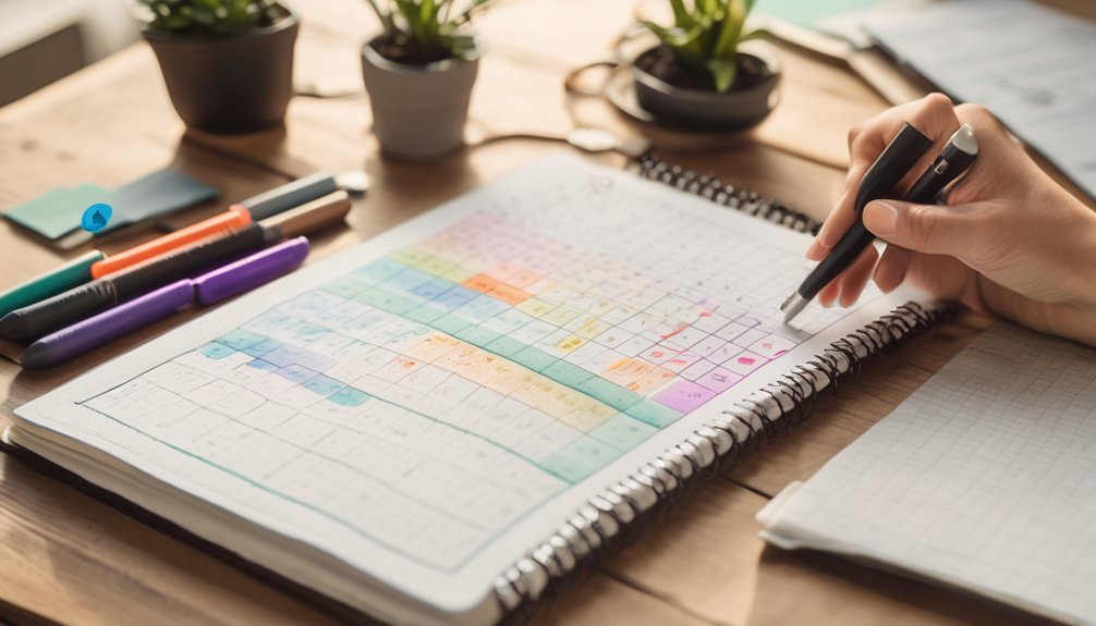 organized visual habit tracking