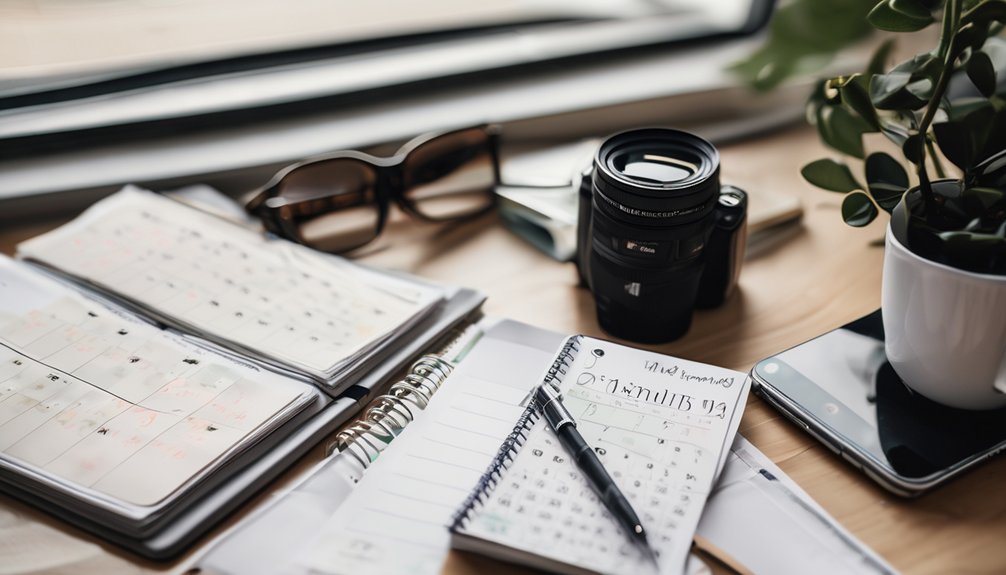 planning organizing tracking dates