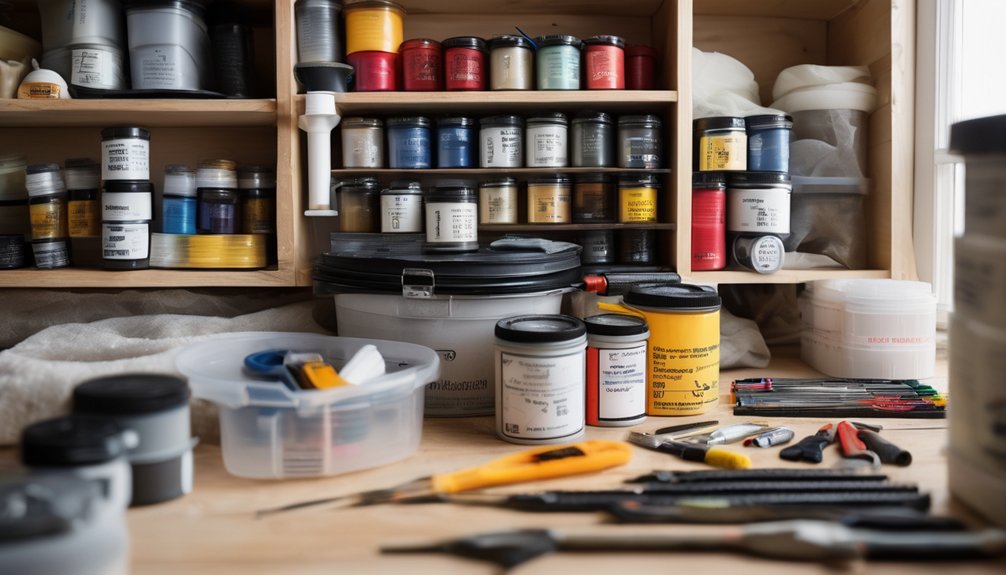 organize supplies for efficiency