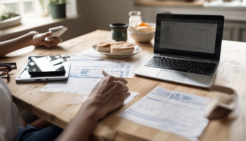 review monthly spending patterns